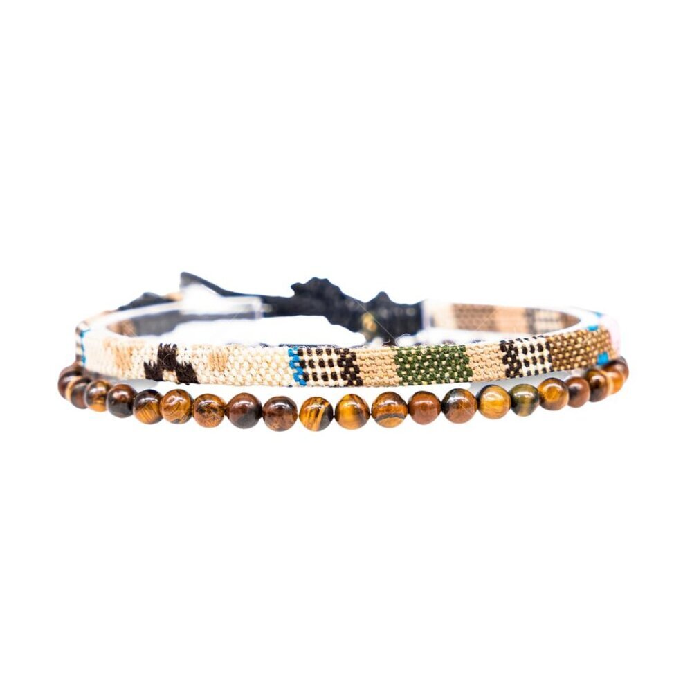 2 Pcs Boho Surfer Bracelets for Men and Women Waterproof and Adjustable Beach Br